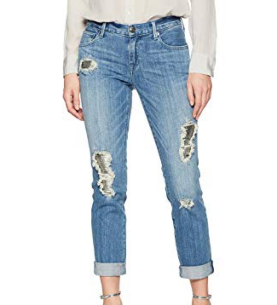True Religion sequin jean size 33 boyfriend